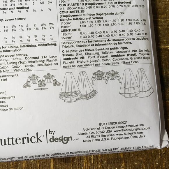 Butterick Sewing Pattern B5970 Victorian Gibson Girl Top Skirt Belt 16-24 UNCUT - Picture 3 of 4
